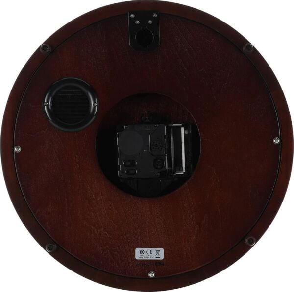 Seiko QXH202Z Ahşap Kızılağaç Kasa Kahverengi Renkli 31.4 cm Çaplı Westminster Çanlı Şık Dekoratif Sessiz Saniye Mekanizmalı Duvar Saati