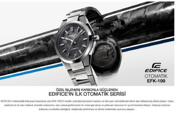 Casio Edıfıce EFK-100D-3ADR Otomatik Erkek Kol Saati