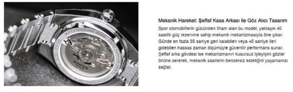 Casio Edıfıce EFK-100D-3ADR Otomatik Erkek Kol Saati