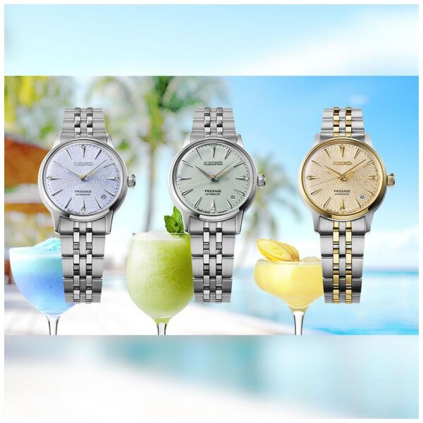 Seiko Presage SRPL64J1 Frozen Daiquiri - Diamond Cocktail Time Otomatik Kadın Kol Saati