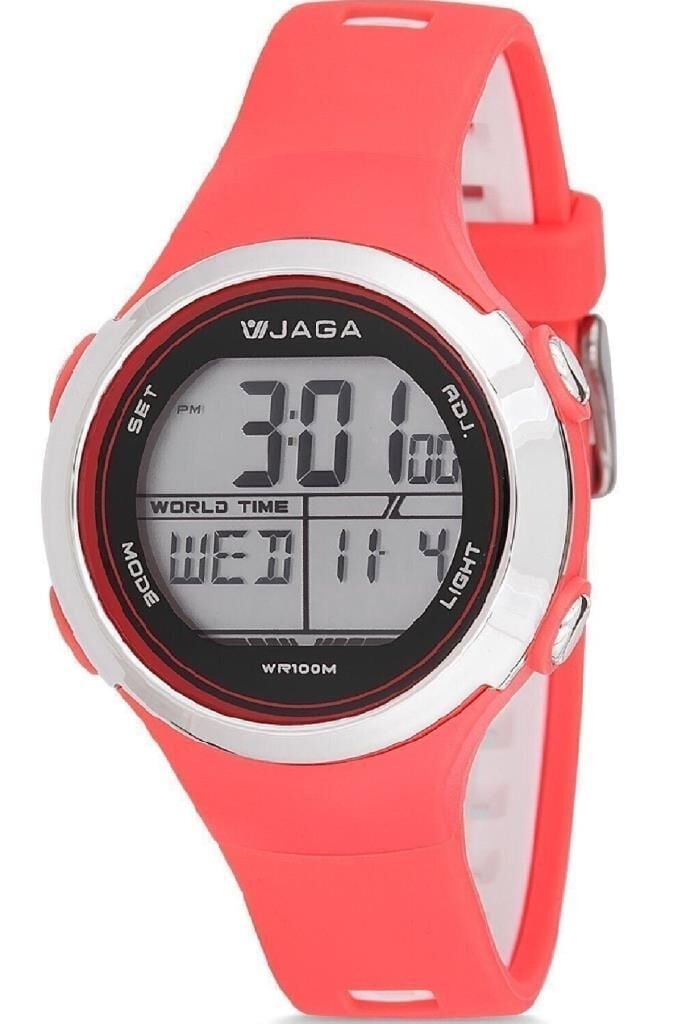 Jaga M1219-4GGB 7-12 Yaş Alarm Kronometre Aydınlatmalı Dijital Çocuk Kol Saati