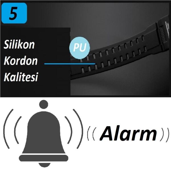 Jaga M1219-4GGB 7-12 Yaş Alarm Kronometre Aydınlatmalı Dijital Çocuk Kol Saati