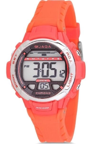 Jaga M1048-OGGG Dijital 7-12 Yaş Alarm Kronometre Aydınlatmalı Çocuk Kol Saati
