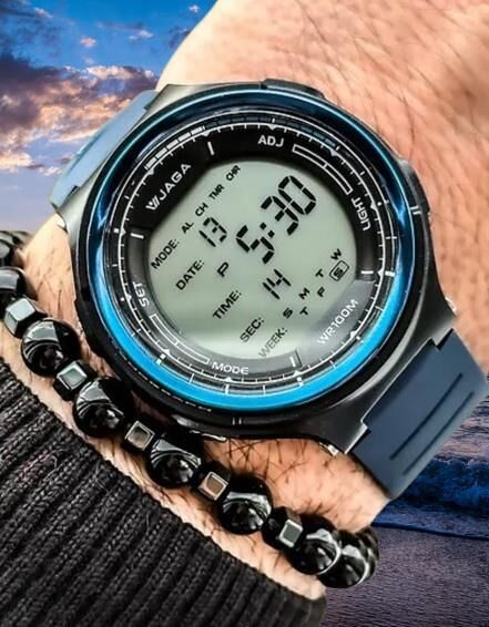 Jaga M1178-OEAE Dijital Alarm Kronometre Aydınlatmalı Dijital Genç Kol Saati