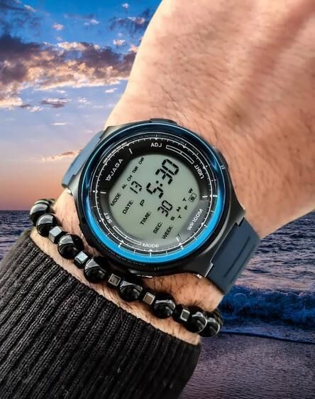 Jaga M1178-OEAE Dijital Alarm Kronometre Aydınlatmalı Dijital Genç Kol Saati