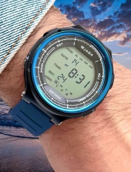 Jaga M1178-OEAE Dijital Alarm Kronometre Aydınlatmalı Dijital Genç Kol Saati