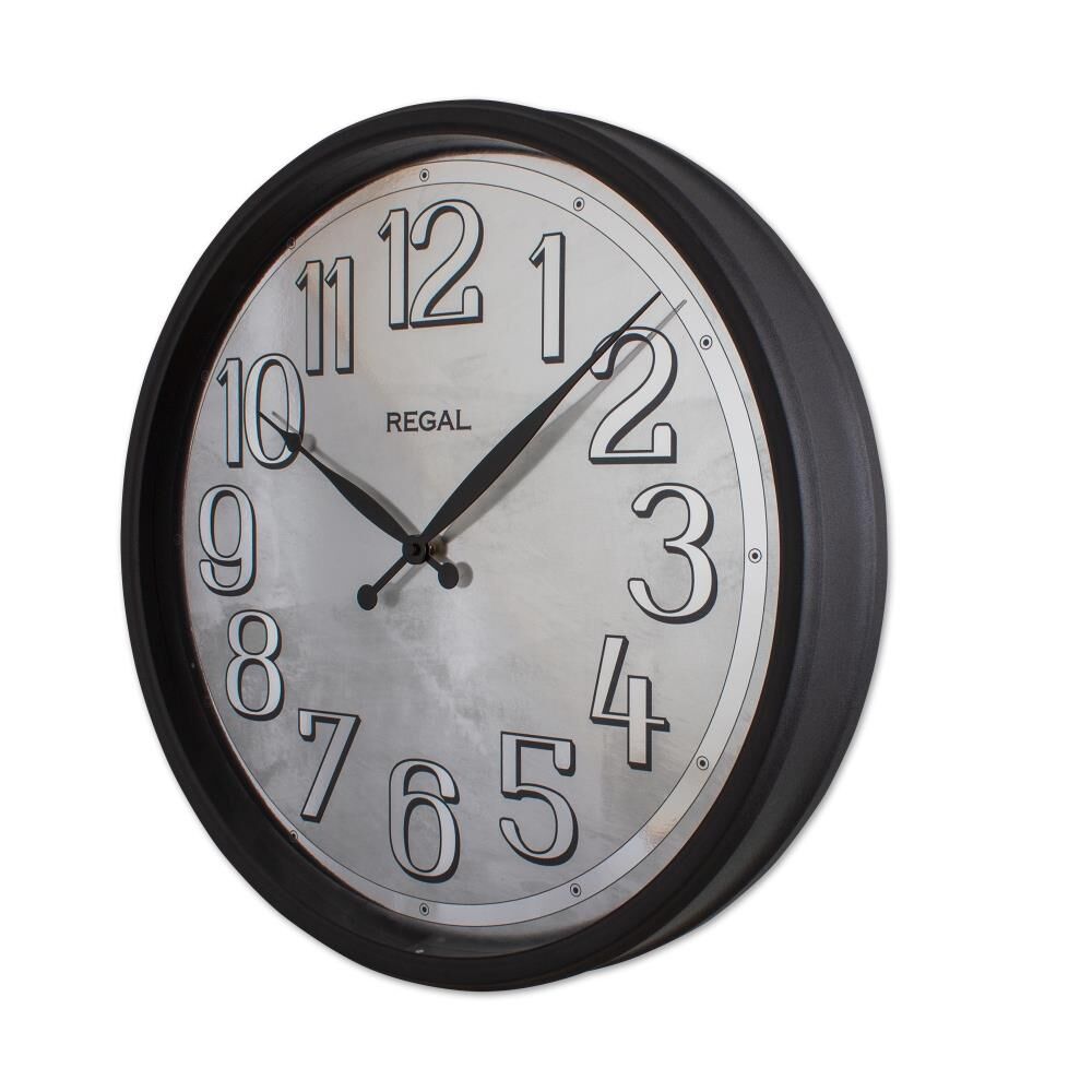 Regal 4510 BS Eskitme Ofis Salon Metal Duvar Saati