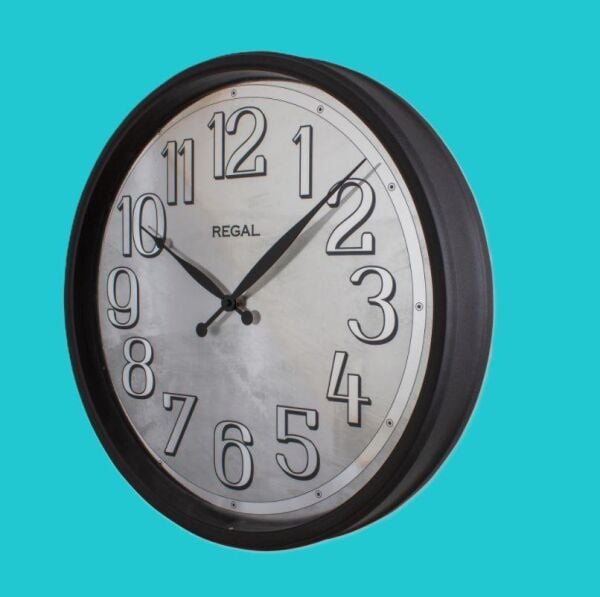Regal 4510 BS Eskitme Ofis Salon Metal Duvar Saati