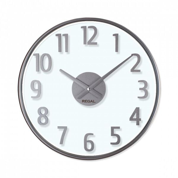 Regal 0638 F2 Opal Şeffaf Kadranlı Çift Cam Duvar Saati
