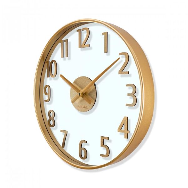 Regal 0638 G2 Opal Şeffaf Kadranlı Çift Cam Duvar Saati
