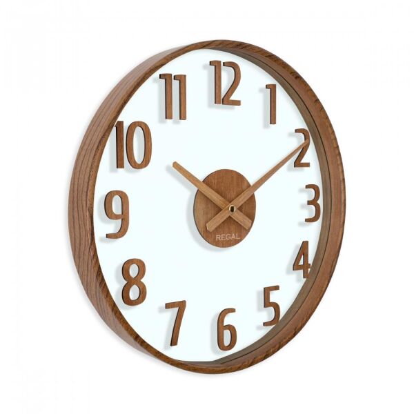 Regal 0638 A2 Opal Şeffaf Kadranlı Çift Cam Duvar Saati