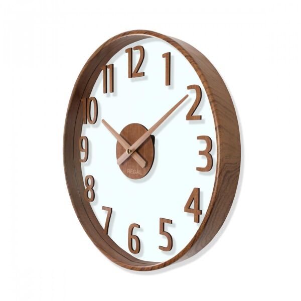 Regal 0638 A2 Opal Şeffaf Kadranlı Çift Cam Duvar Saati