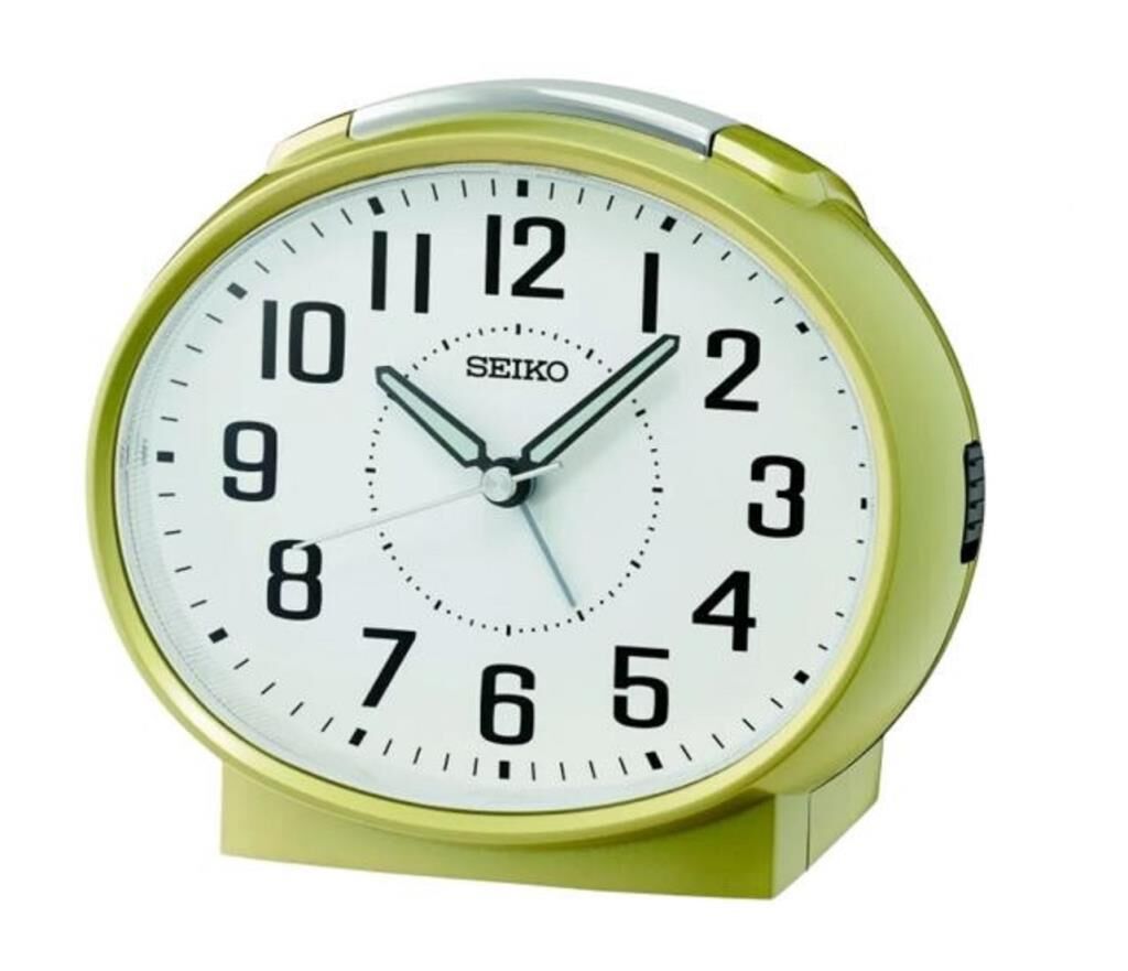 Seiko QHK059G 5 dk Ertelemeli Bell Sesli Alarm Sessiz Saniyeli Aydınlatmalı Masa Saati