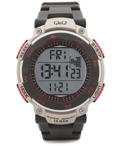 Q&Q M124J004Y Alarmlı Tarihli Kronometreli Işıklı Genç Kol Saati