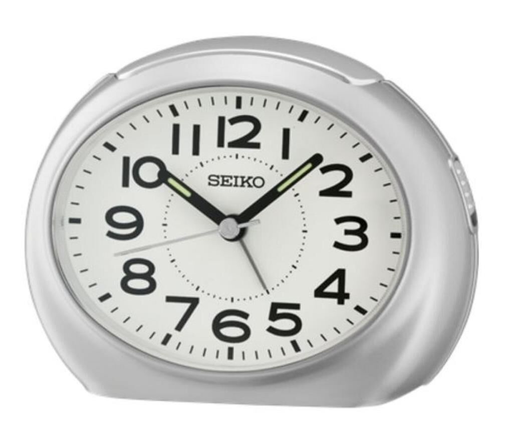 Seiko QHE193S Ertelemeli Bip Alarmlı Işıklı Sessiz Akar Saniyeli Uyku Modlu Masa Saati
