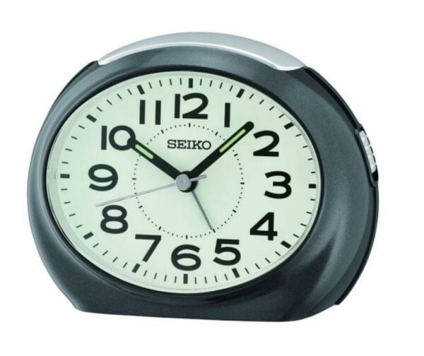 Seiko Clocks QHE193K Alarmlı Sessiz Akar Saniyeli Uyku Modlu Masa Saati
