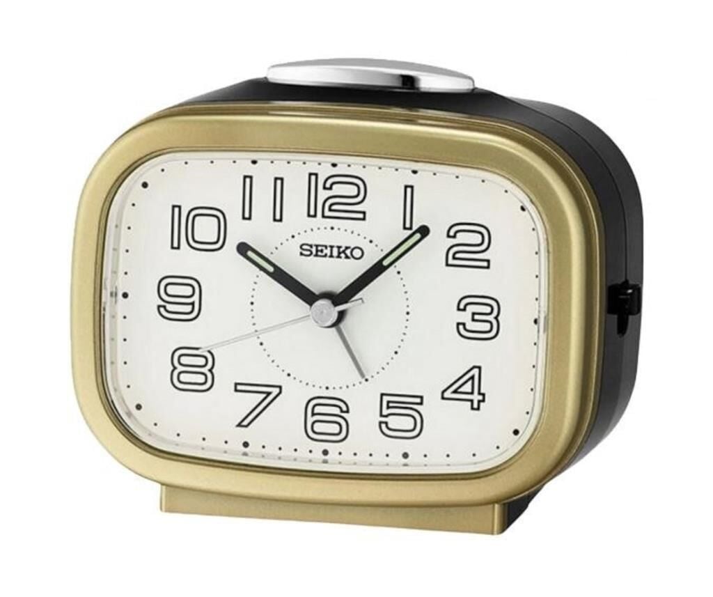 Seiko QHK060G 5 dk Ertelemeli Bell Sesli Alarm Sessiz Saniyeli Aydınlatmalı Masa Saati