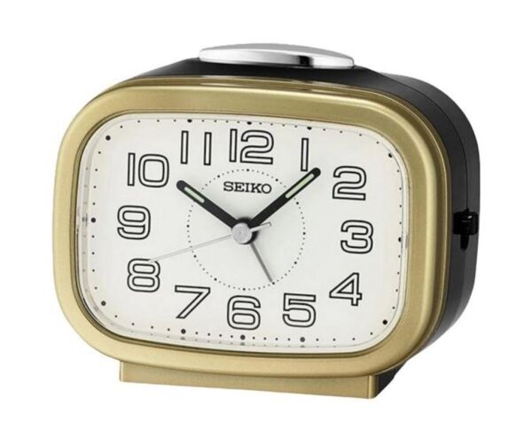 Seiko QHK060G 5 dk Ertelemeli Bell Sesli Alarm Sessiz Saniyeli Aydınlatmalı Masa Saati