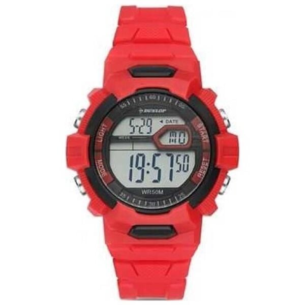 Dunlop DUN-315-G02 Kırmızı Renkli Alarmlı Kronometreli 5 Atm Dijital Çocuk Kol Saati