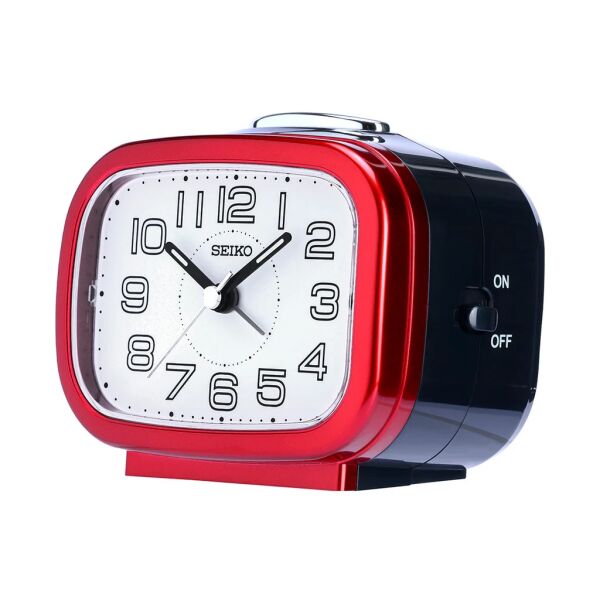 Seiko QHK060R Sessiz Saniyeli Aydınlatmalı Bell Sesli Alarm 5 dk Ertelemeli Masa Saati