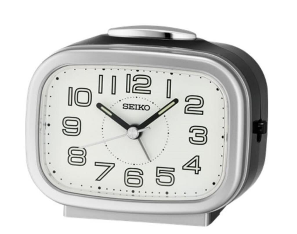 Seiko QHK060S 5 dk Ertelemeli Bell Sesli Alarm Sessiz Saniyeli Aydınlatmalı Masa Saati