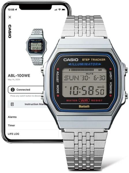 Casio ABL-100WE-1ADF Adımsayar Bluetooth Unisex Kol Saati