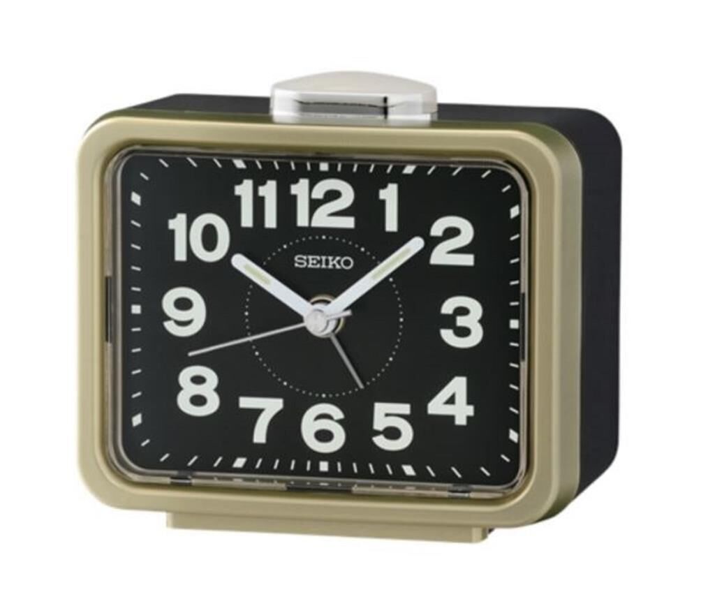 Seiko QHK062G Bell Sesli Alarm Sessiz Saniyeli Aydınlatmalı LumiBrite Masa Saati
