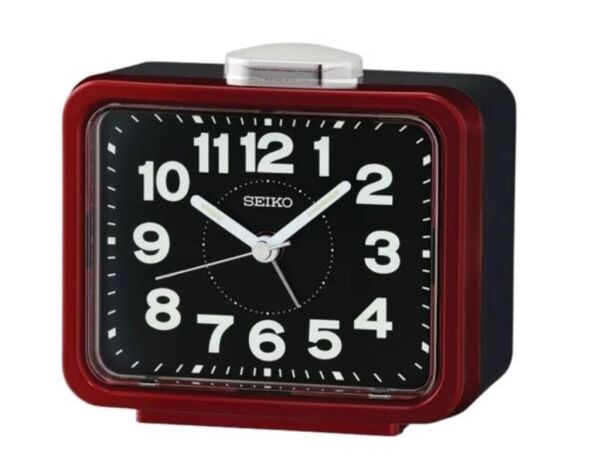 Seiko QHK062R Bell Sesli Alarm Sessiz Saniyeli Aydınlatmalı LumiBrite Masa Saati