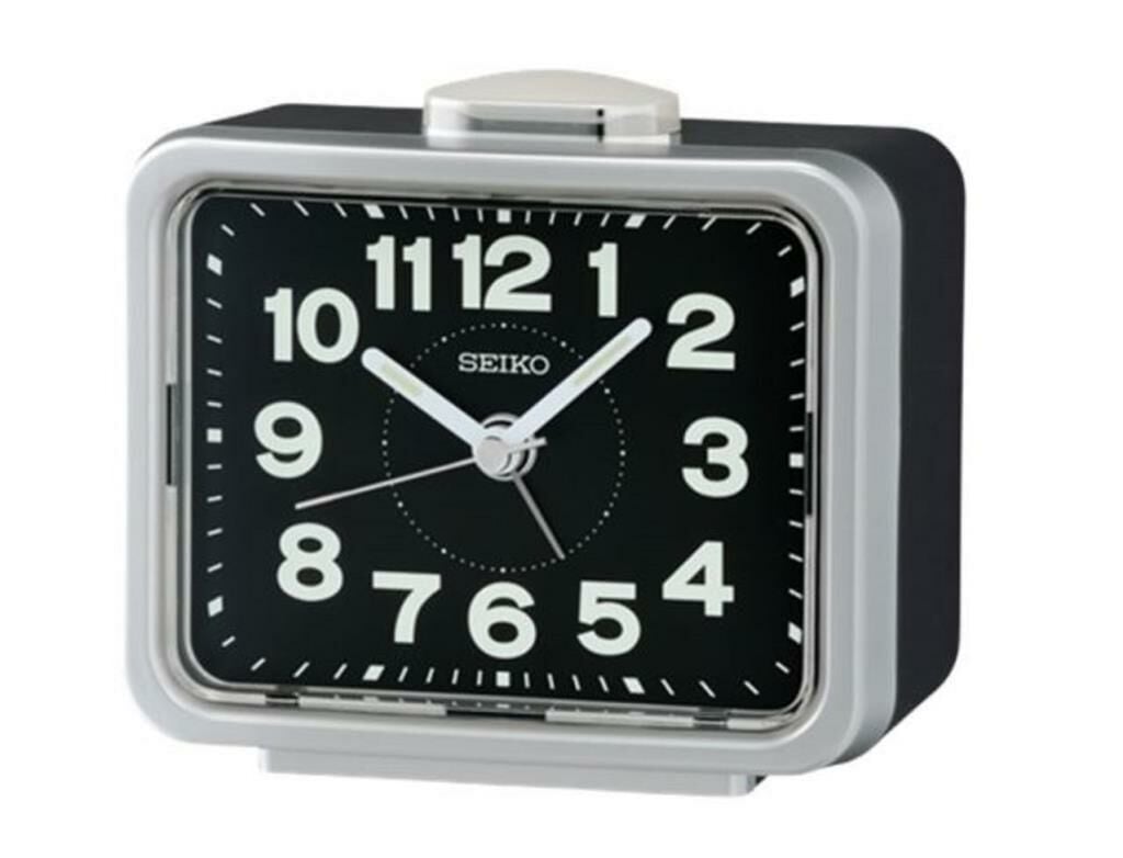 Seiko QHK062S Sessiz Saniyeli Aydınlatmalı Bell Sesli Alarmlı Masa Saati