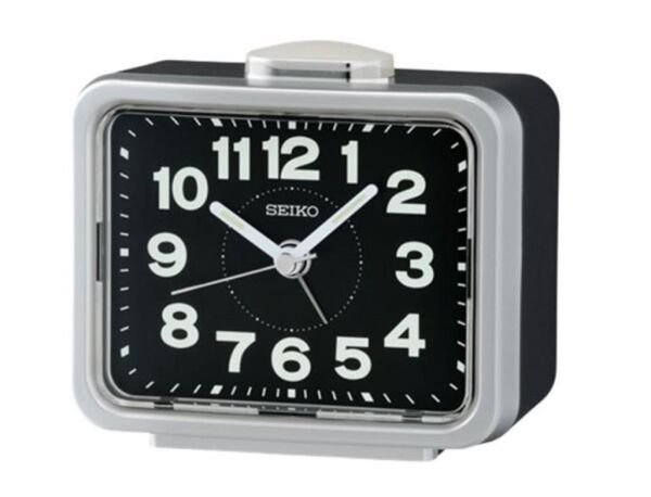 Seiko QHK062S Sessiz Saniyeli Aydınlatmalı Bell Sesli Alarmlı Masa Saati