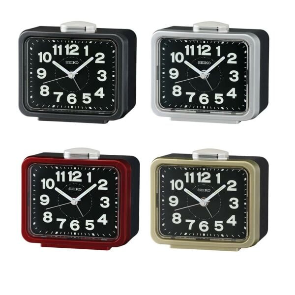 Seiko QHK062S Sessiz Saniyeli Aydınlatmalı Bell Sesli Alarmlı Masa Saati
