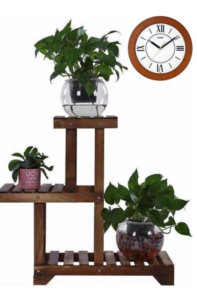 Casio IQ-126-5BDF Plastik Kasa Kahverengi Renkli 26 cm Çaplı Modern Quartz Saniye Mekanizmalı Duvar Saati