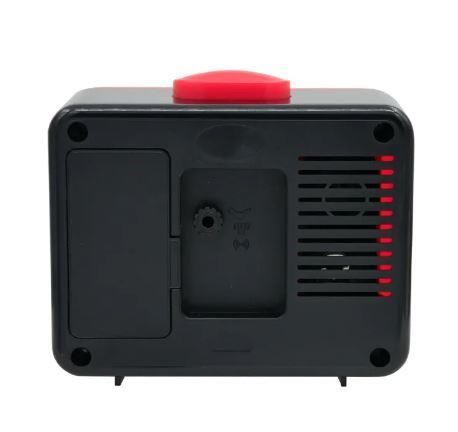 Seiko QHK061R Sessiz Saniyeli Aydınlatmalı Bell Sesli Alarmlı Masa Saati