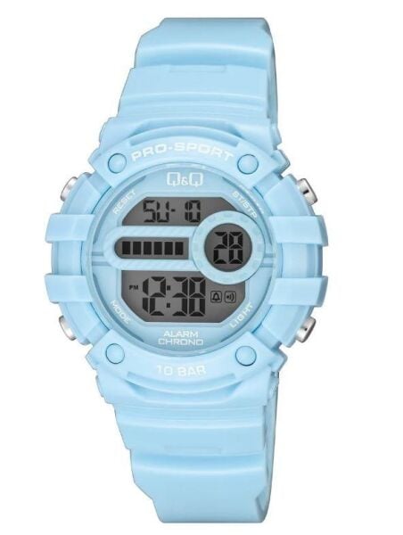 Q&Q G15A-001VY Mavi Renkli Alarmlı Tarihli Kronometreli Işıklı Çocuk Kol Saati