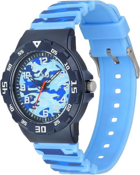 Q&Q V02A-010VY Kamuflaj Çocuk Kol Saati