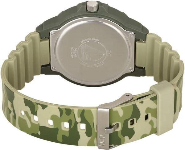 Q&Q V02A-011VY Kamujlaj Silikon 10 Bar Su Geçirmez Genç Kol Saati