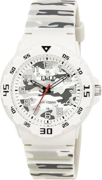 Q&Q V02A-012VY Kamuflaj Çocuk Kol Saati