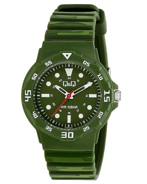 Q&Q V07A-012VY Kamuflaj Çocuk Kol Saati