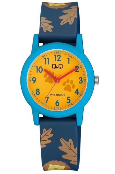 Q&Q V23A-004VY Aslan Pati Desenli Çocuk Kol Saati
