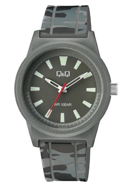 Q&Q V35A-004VY Gri Renkli 10 Atm Su Geçirmez Genç Kol Saati