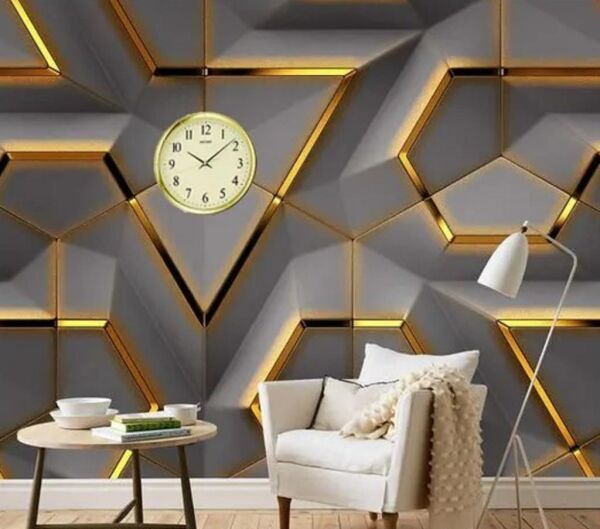 Seiko QXA417G Plastik Kasa Gold Renkli 31.1 cm Çaplı Quartz Mekanizmalı Duvar Saati