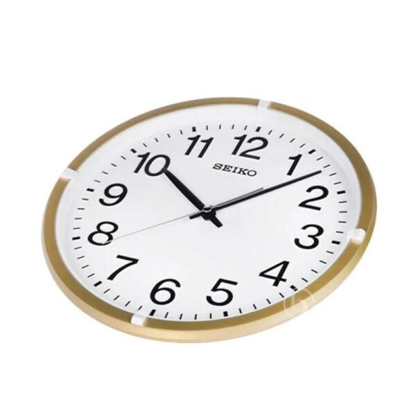 Seiko QXA652G Plastik Kasa Gold Renkli 31.4 cm Çaplı Modern Dekoratif Quartz Saniye Mekanizmalı Duvar Saati