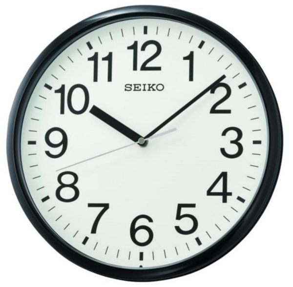 Seiko QXA756K Siyah Renkli Plastik Kasa Quartz Mekanizmalı Duvar Saati