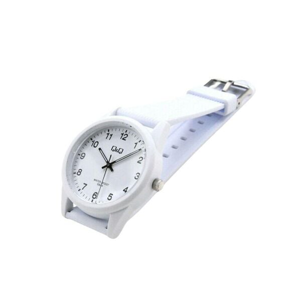Q&Q VS12J006Y Beyaz Renkli Silikon 10 Bar Su Geçirmez Genç Kol Saati