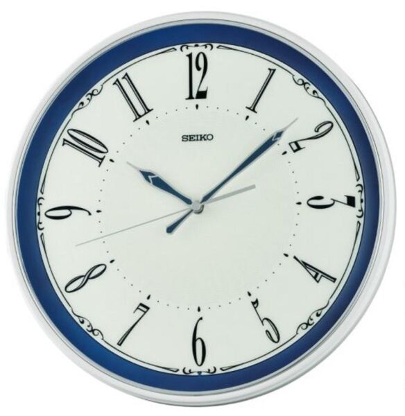 Seiko QXA834W Plastik Kasa Beyaz Renkli 34 cm Çaplı Quartz Mekanizmalı Duvar Saati