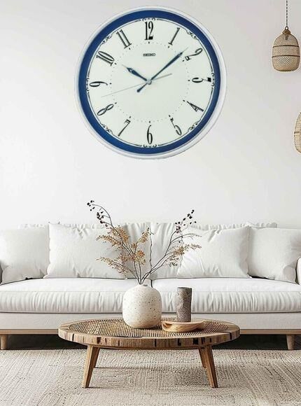 Seiko QXA834W Beyaz Renkli Plastik Kasa Quartz Mekanizmalı Duvar Saati