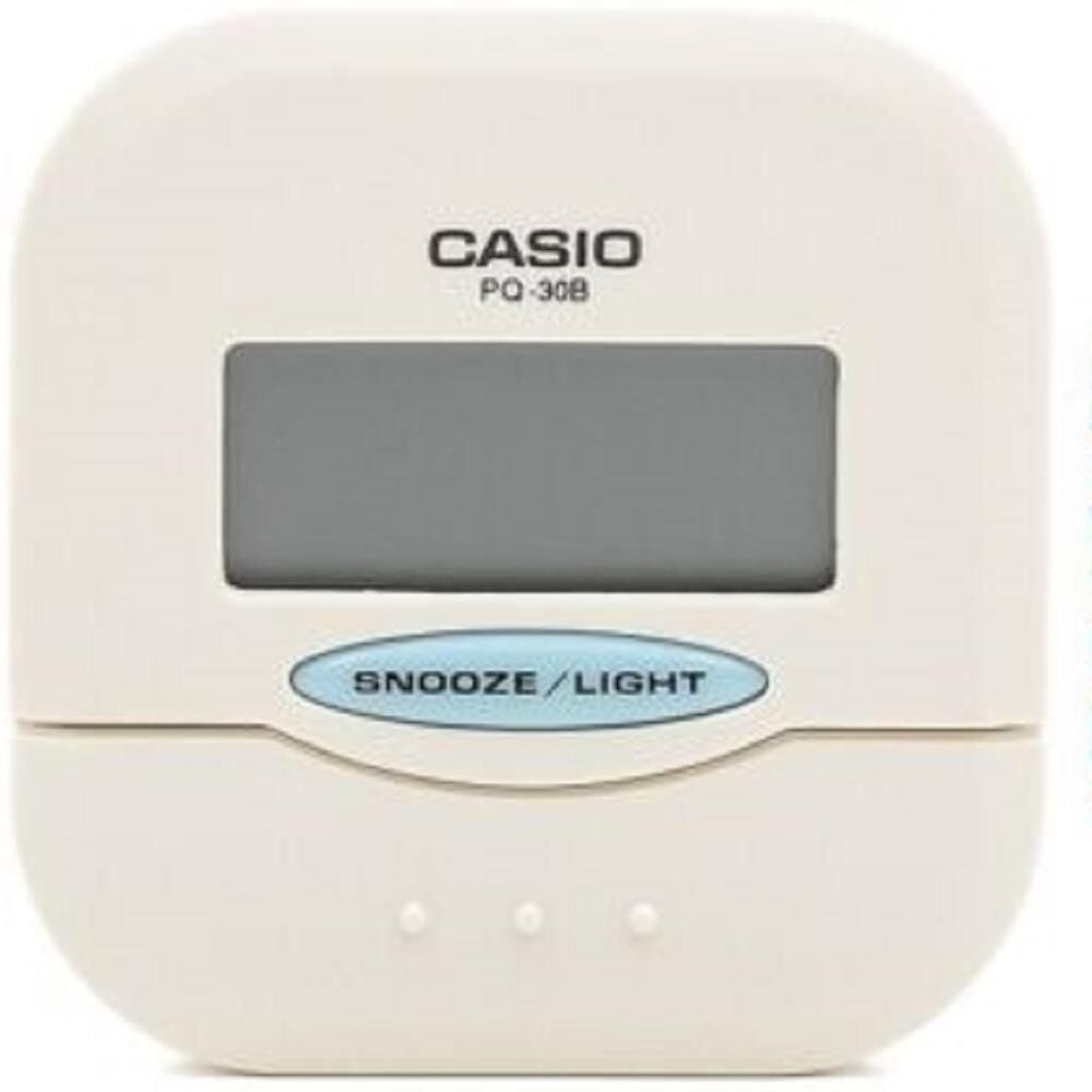Casio PQ-30B-7DF Mini Seyahat Ertelemeli Beep Alarm Işıklı 12/24 Saat Dilimi Özellikli Masa Saati