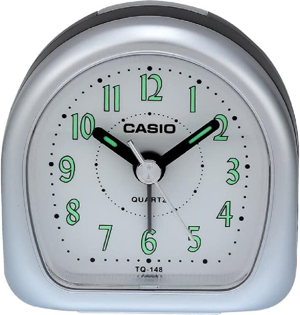 Casio TQ-148-8DF Siyah Beep Alarmlı Fosforlu Masa Saati