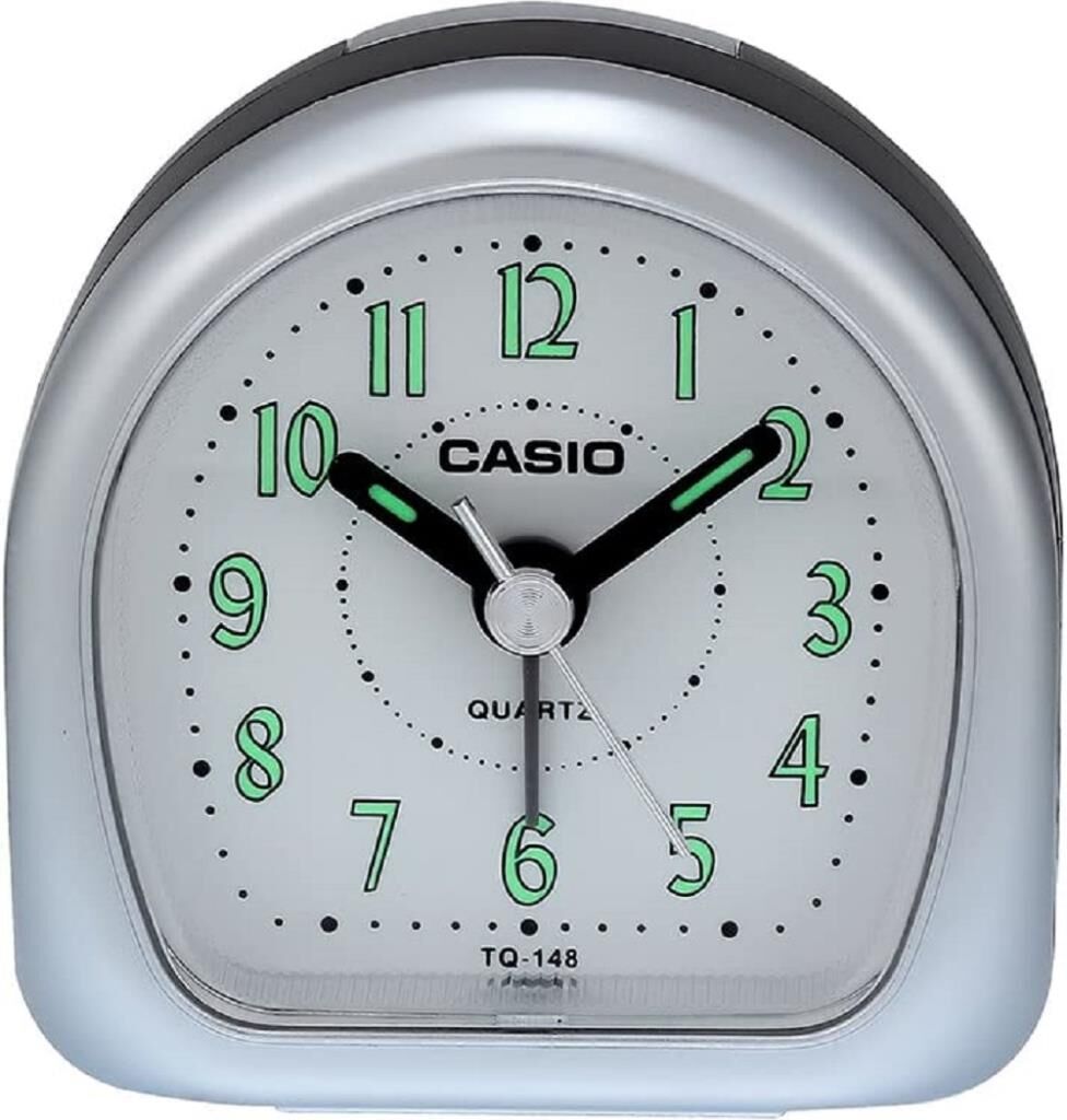 Casio TQ-148-8DF Siyah Beep Alarmlı Fosforlu Masa Saati