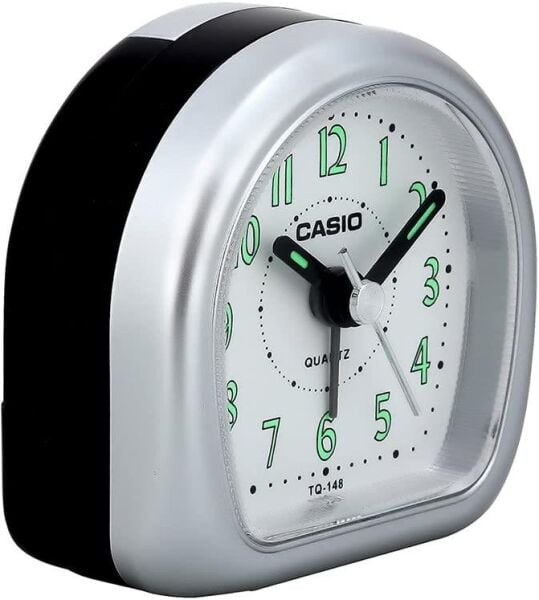 Casio TQ-148-8DF Siyah Beep Alarmlı Fosforlu Masa Saati